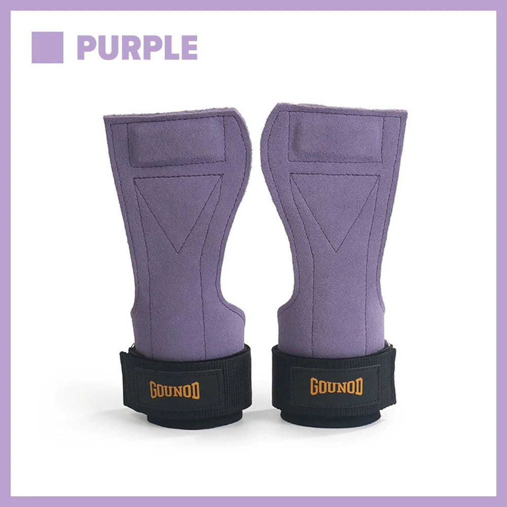 1Pair Cute Cat's Paw Fitness Gloves Cowhide Lifting Straps Grips for Women Gym Workouts Hard Pull