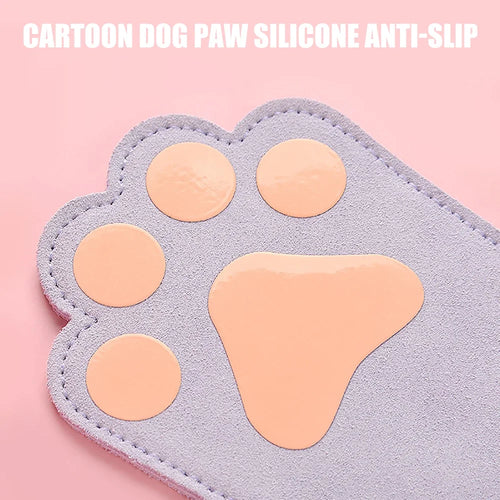 1Pair Cute Cat's Paw Fitness Gloves Cowhide Lifting Straps Grips for Women Gym Workouts Hard Pull