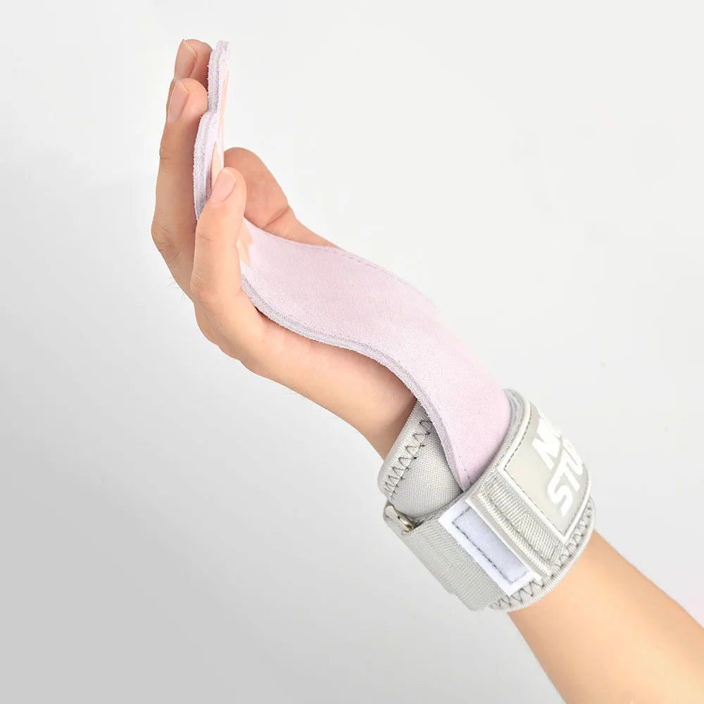 1Pair Cute Cat's Paw Fitness Gloves Cowhide Lifting Straps Grips for Women Gym Workouts Hard Pull